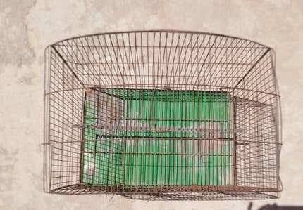 Cage with Boxes and feeding trays