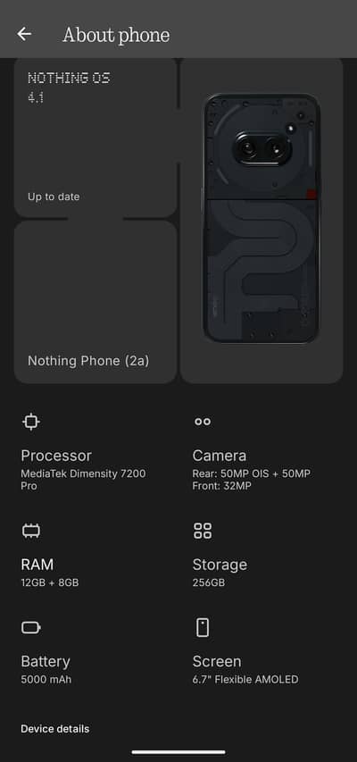 Nothing Phone 2A 5G Full Box