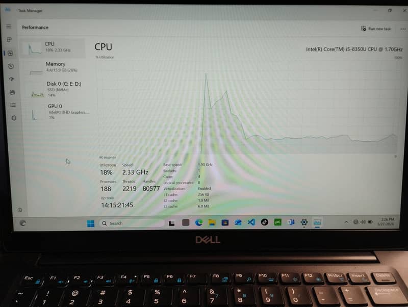 Intel Core i5 8 generation 1