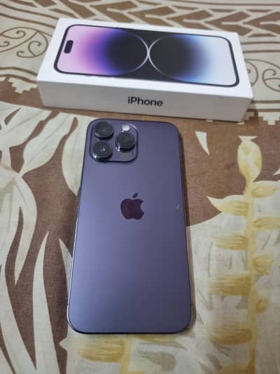 IPHONE 14PRO MAX 256 DUAL PYSICUAL PTA WITH BOX ALL OK