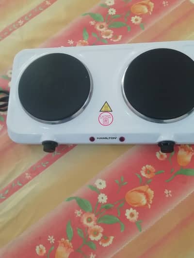 Electric hot plate brand new just daba open 2000 watt