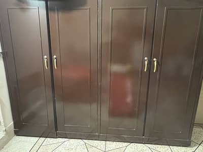 Wooden 4 Door Wardrobe for Sale – Spacious & Strong