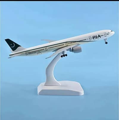 Airplane models 20 cm Metal body with wheels and stand