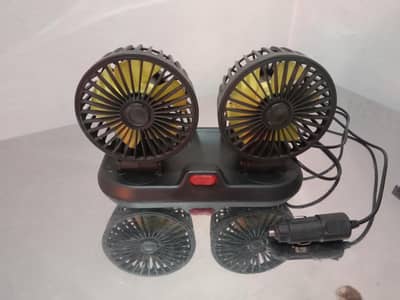 Dashboard dual head cooling fan