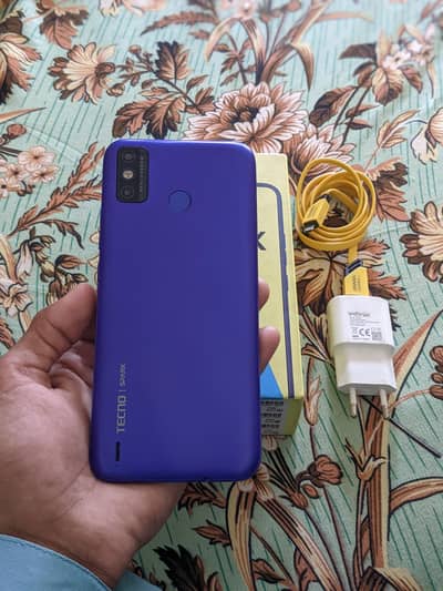 tecno spark 6 go with box charger complete