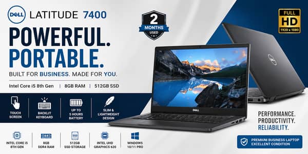 Dell Latitude 7400 | I5 8th Gen | Touch Screen | Backlight Keyboard