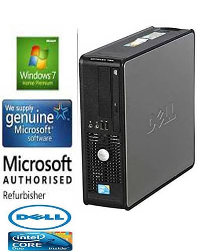 Intel Core 2 Duo Desktop PC Tower Only (4GB RAM / 250GB HDD) - Good
