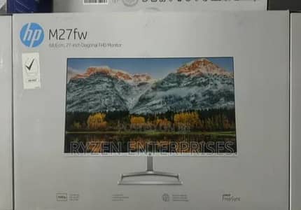 HP M27fw 27” FHD Monitor – White – Slim Bezel – Excellent Condition
