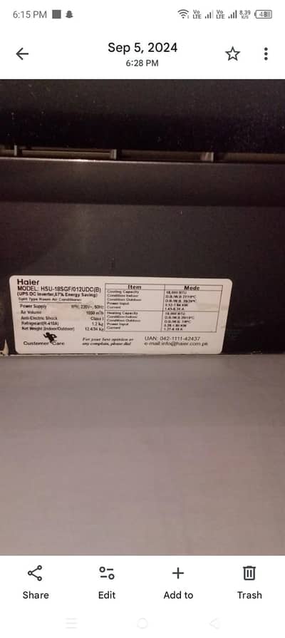 Haier DC inverter