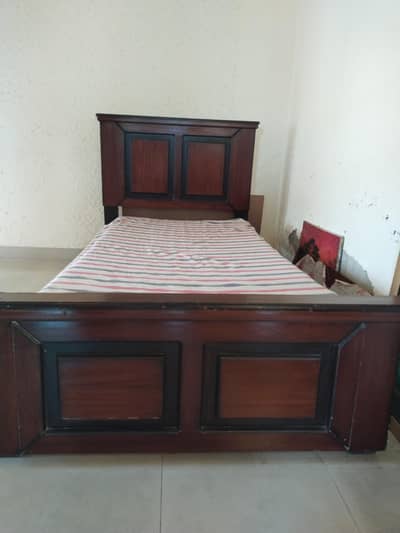 wooden bed