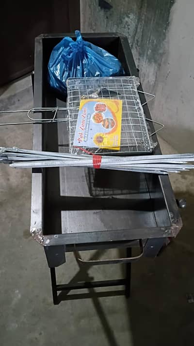 barbecue iron ingithi 33 inches stand 12 boti sekhyn 1 grill 5kg koila