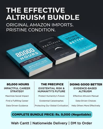 [Brand New] Original US Imported Books - Effective Altruism Bundle
