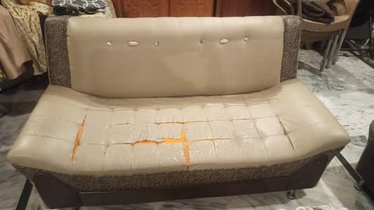 7 seater sofa rexin material