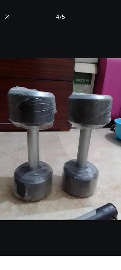 pair of two dumbbells