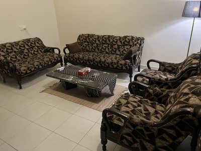 7 seater sofa set of 5 Teek wood