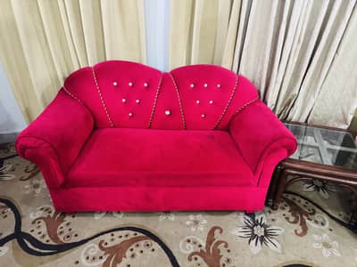 Pink sofa set