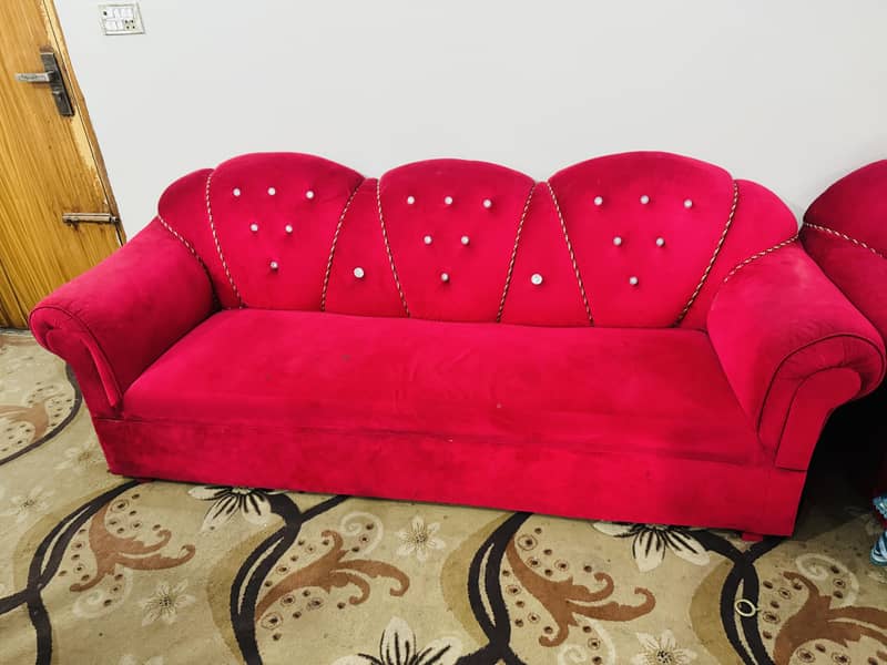 Pink sofa set 1