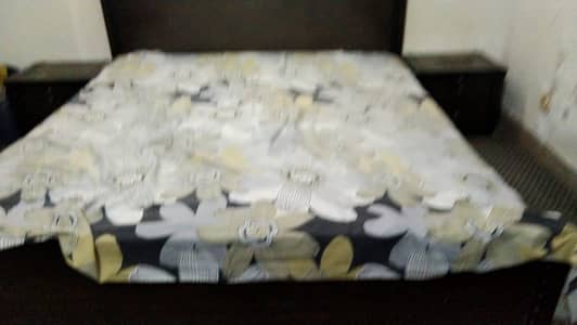 complete bed set including side tables, dressing table and a bed