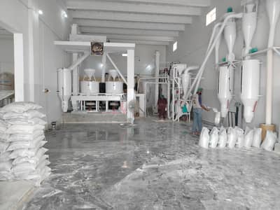 mini flour mill complete setup