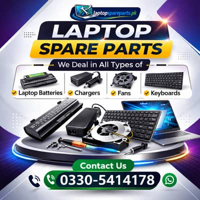 All Laptop Batteries and Chargers are available