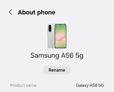 Samsung Mobile A56