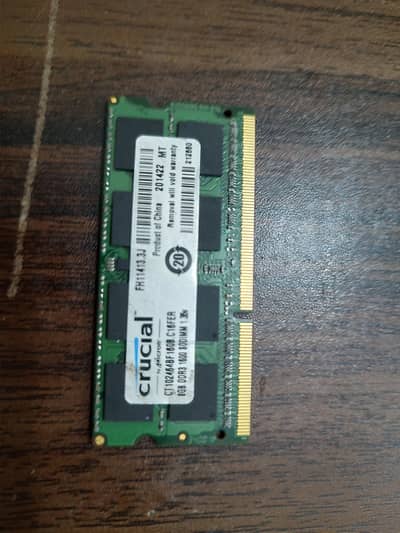 2x 8GB Crucial DDR3L 1600MHz Laptop RAM