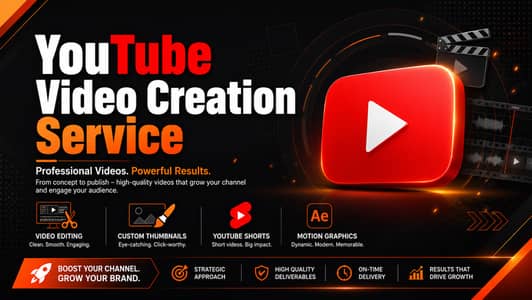 Professional YouTube Video Creation Service – AI Powered
