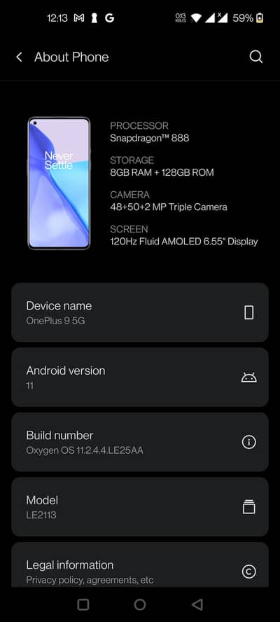 One Plus 9 5G