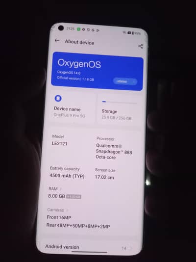 One Plus 9 Pro