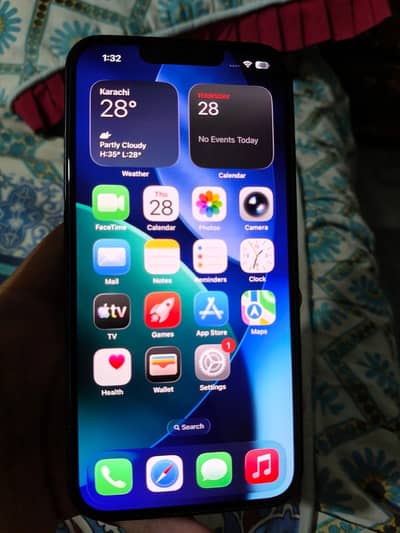 Apple iPhone 13 jv 128gb non pta mobile for sale set aur box hai