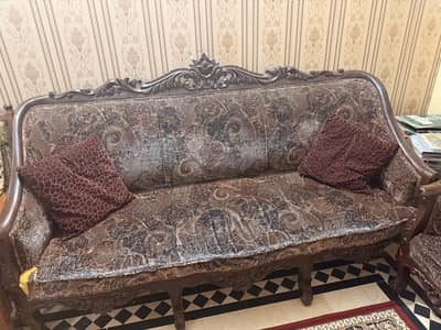 7 seater seesham wood chinioti sofa