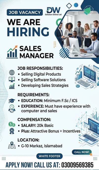 Sales Manager(office based)