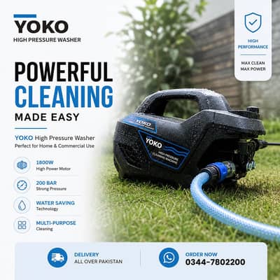 Yoko High Pressure Washer Car, Solar , Ac Servicing Discount Offer