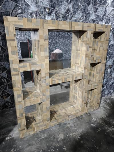 Customized Wooden LED Display Rack / Dressing Unit 4x4 ft