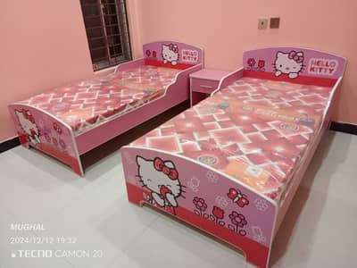 Hello Kitty Single Bed for Girls, New Style Kids Beds By Furnisho