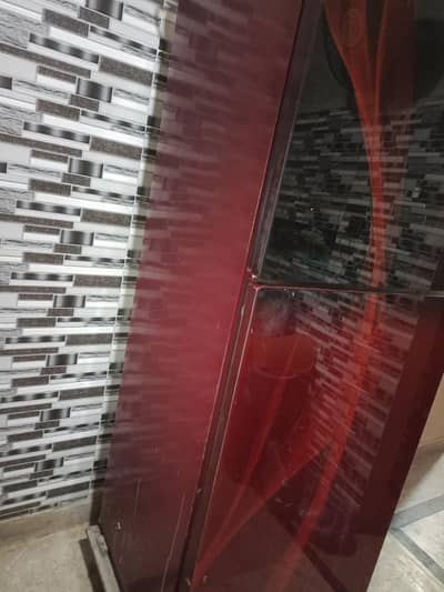 Orient Crystal Glass Door Refrigerator – Red Color