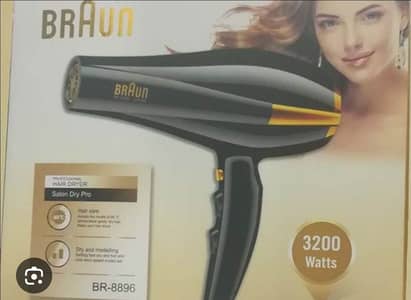 Braun 3200W Powerful Hair Dryer (Almost New) – Box Included