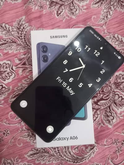 Samsung A06 Mobile  6/128 Gb with Box 4 Month warranty available 10/10