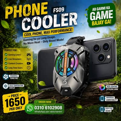 Phone Cooler Stop Phone Overheating! | Pro Gaming Mobile Cooler Fan 