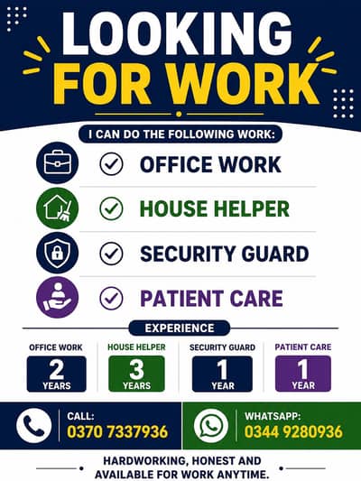 Looking for a job