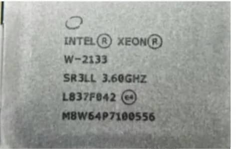 Intel Xeon W-2133 Processor (6C/12T, 3.60 GHz) for Dell Precision 5820
