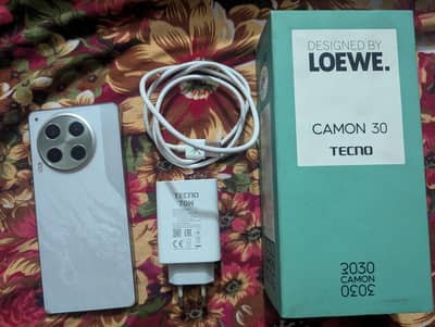 Tecno Camon 30 Complete box 8/256GB storage urgent sale