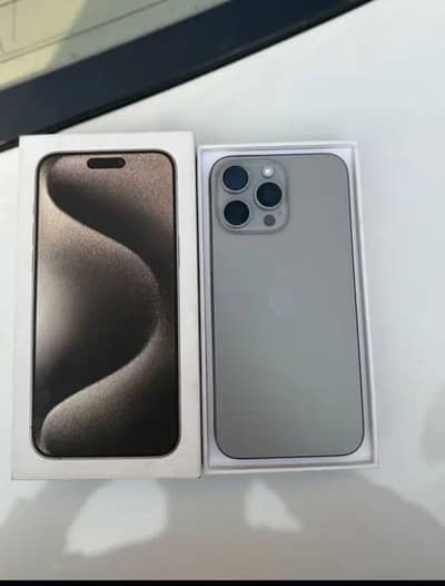 Iphone 15 pro max non pta physical plus  esim e sim  time available