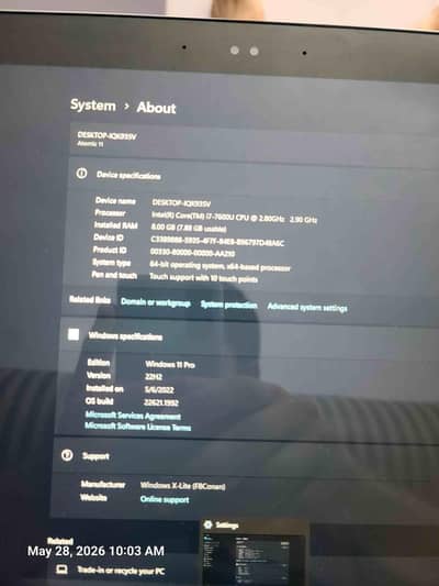 Touch Screen HP Laptop Core i7 7th Gen | 8 GB RAM | 256GB SSD