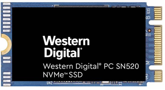 WDC 256 GB NVME M,2 GEN 3 SSD