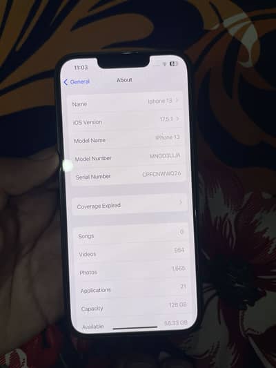 Iphone 13 mdm 128gb