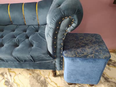 Luxury Velvet 2 Seater Sofa Set with 2 Couches