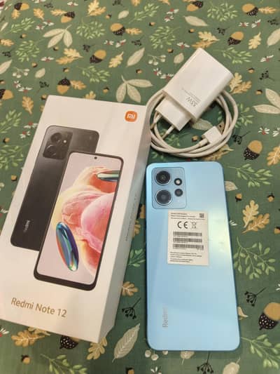 Redmi note 12 8/128 with box and original 33w charger condition 10/9