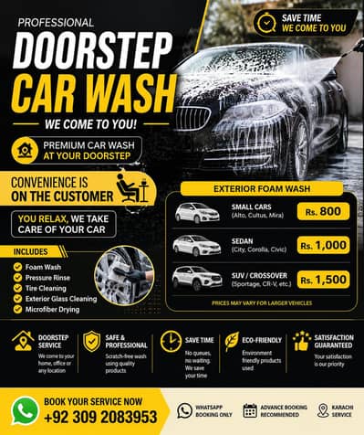 Doorstep Car Washer