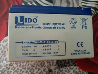 LIDO Battery (12V,12A. M)